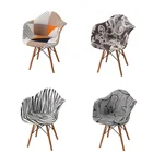 Чехол на офисное кресло с высоким рычагом, эластичное покрытие из спандекса с геометрическим рисунком, для поворотного стула, домашней вечеринки