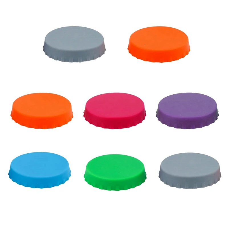 

8Pcs Reusable Beverage Can Covers Can Silicone Sealing Bottle Cap Leak-Proof Sealing Lid