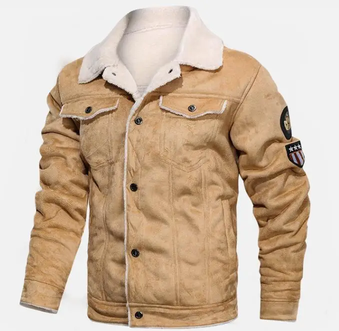 

2023New lapel large size fur integrated men's coat