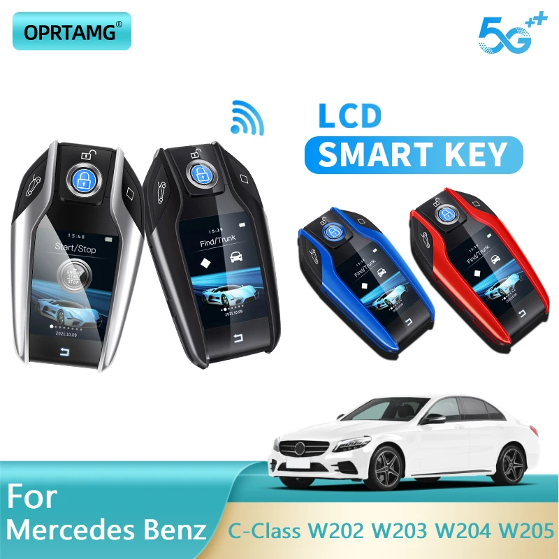 

OPRTAMG Modified Car Smart LCD Key Remote Control For Mercedes Benz C-Class W202 W203 W204 W205 Car Smart LCD Key Accessories
