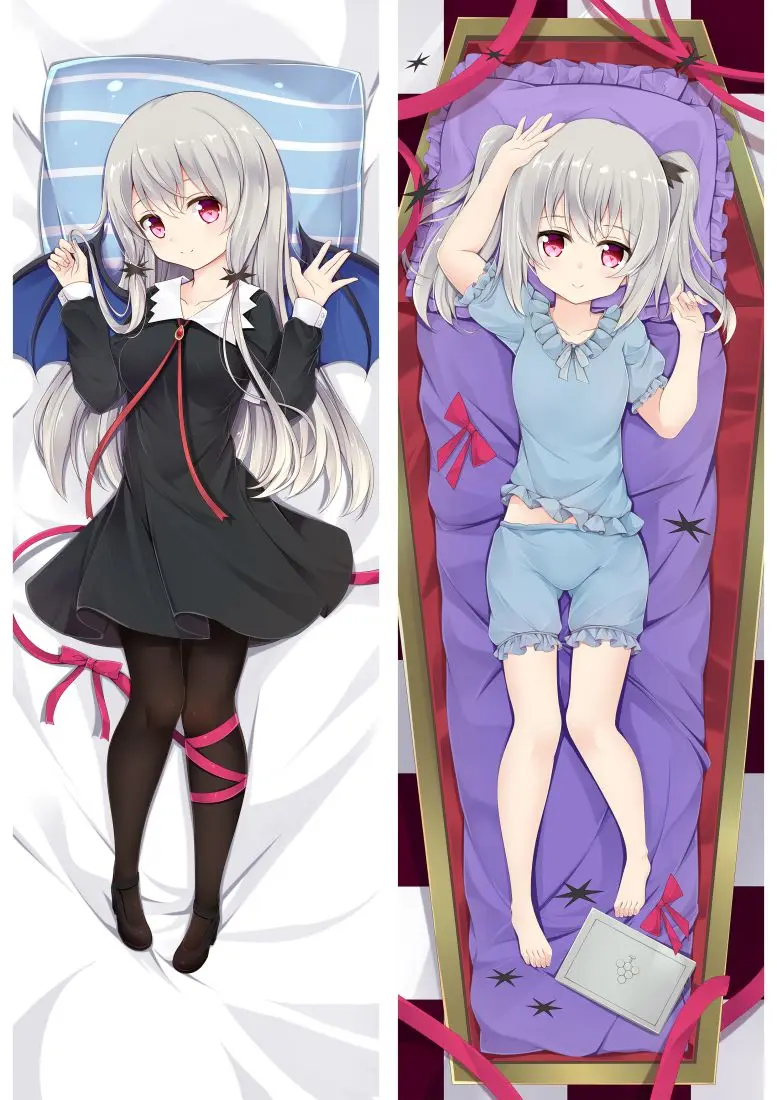 Подушечка 180 см Dakimakura Cover "Мисс Вампир, живущая по соседству, Софи Твайлайт", Элли, Подушечка с картинкой аниме.