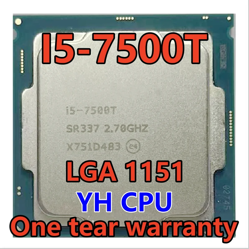 

i5-7500T i5 7500T SR337 2.7 GHz Quad-Core Quad-Thread CPU Processor 6M 35W LGA 1151