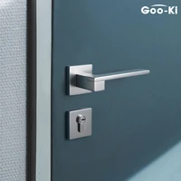 goo ki silent bedroom door lock anti theft interior door lock toilet door handle interior mute door lock set with cylinder