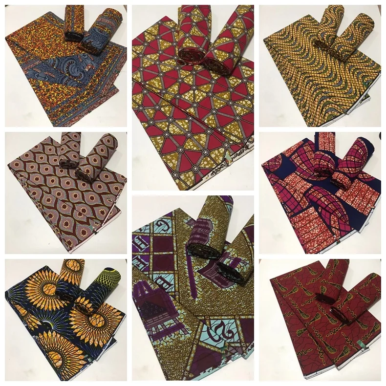 

Guaranteed Veritable Original Real Wax Ankara Fabrics 2022 New African Print Fabrics For Wedding Dress Tissus 100%Coton 6 Yards