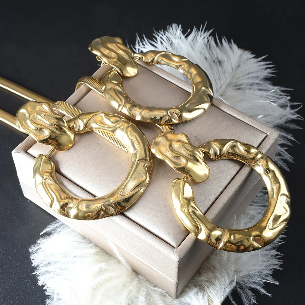 ZMfashion классические винтажные кольцевые серьги-кольца Женская