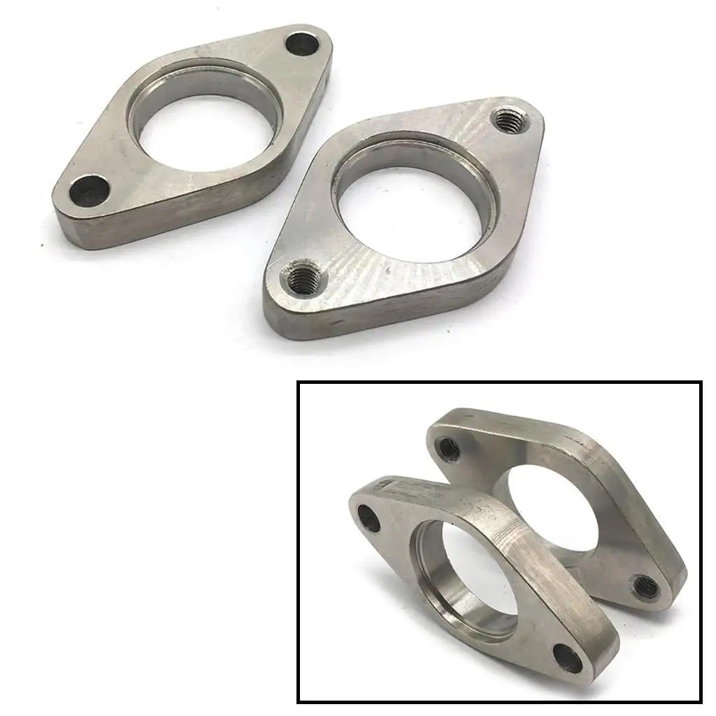 Отвод из нержавеющей стали 304 35/38 мм 2 фланеца впускной клапан для разрядной трубы