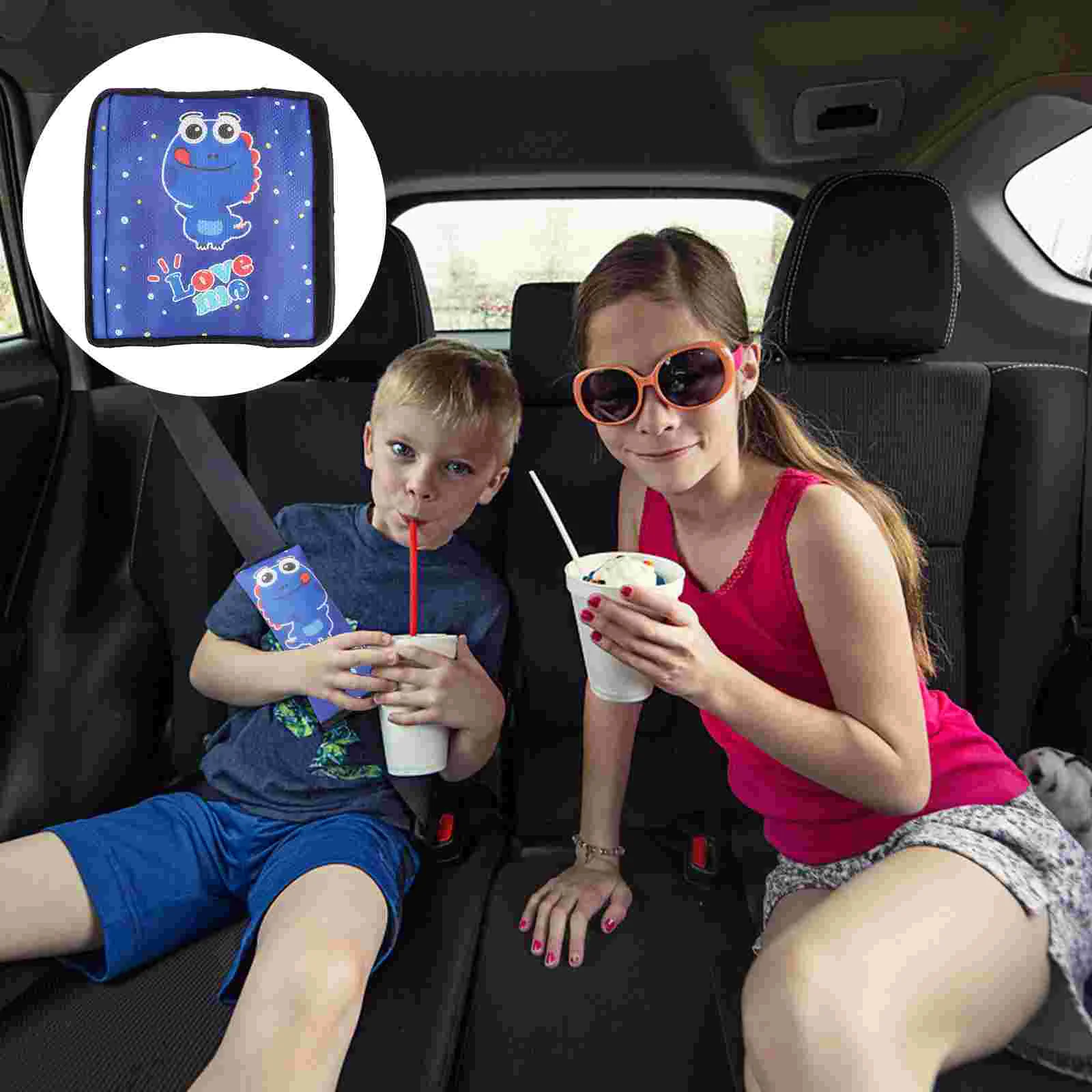 

1Pc Fixator Dinosaur Pattern Lightweight Safety Belt Cushion Safety Belt Fixator for Car