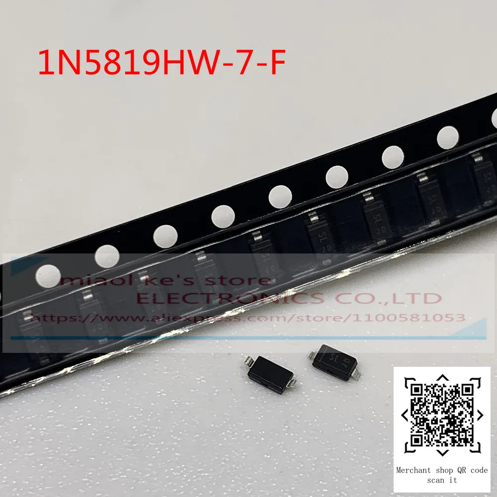 [50 шт.] 100% Новый оригинал: 1N5819HW-7-F 1N5819HW марка: SL - DIODE SCHOTTKY 40 в 1A SOD123