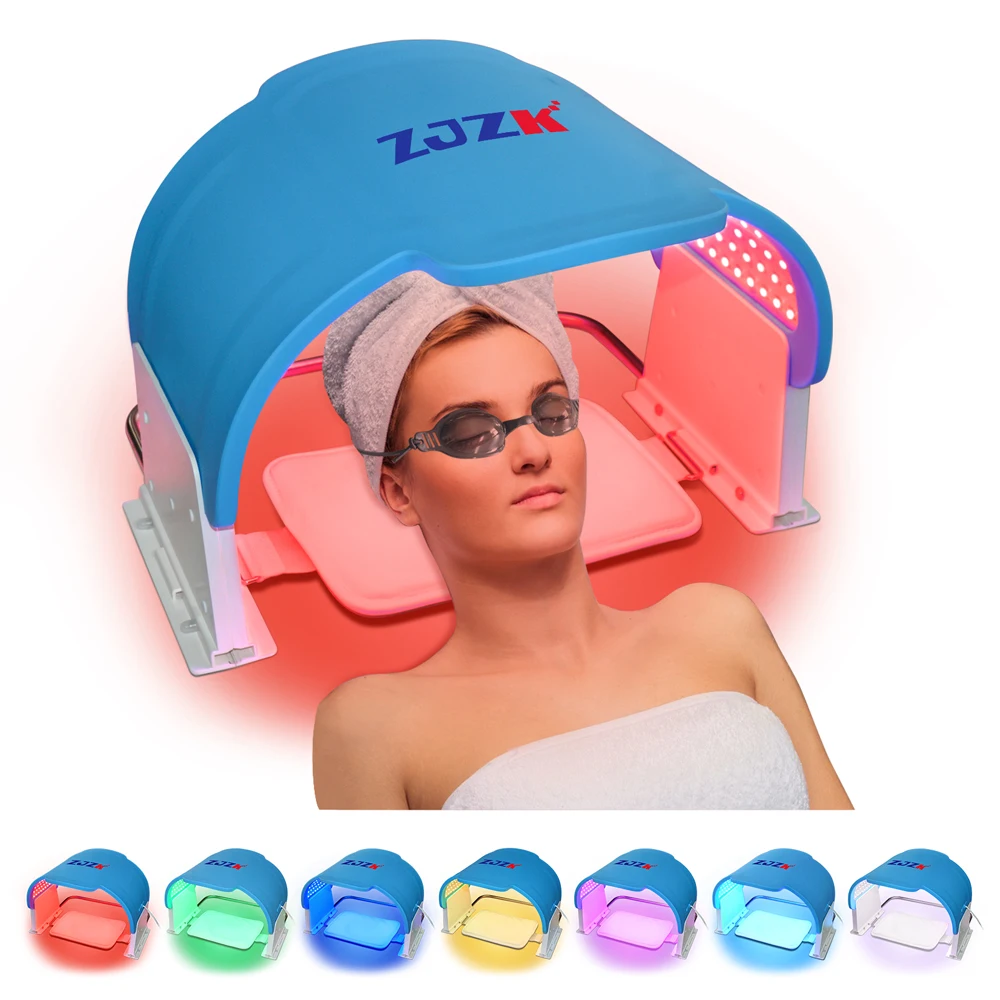

7 Colors PDT Facial Neck Mask Foldable Therapy Face Lamp LED Photon Skin Rejuvenation Salon Home Use Beauty Care Machine