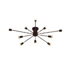 Винтажная потолочная лампа в виде паука, черногобелогозолотого цвета, с 6810 гнездами