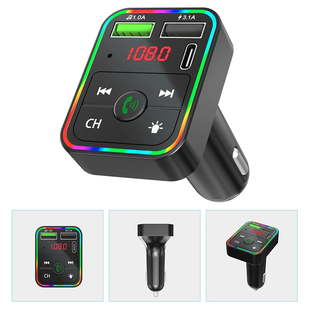 

Car Wireless Adapter Audio Stereo Transmitter Lightercharger Accessories Hands Free Kitplug