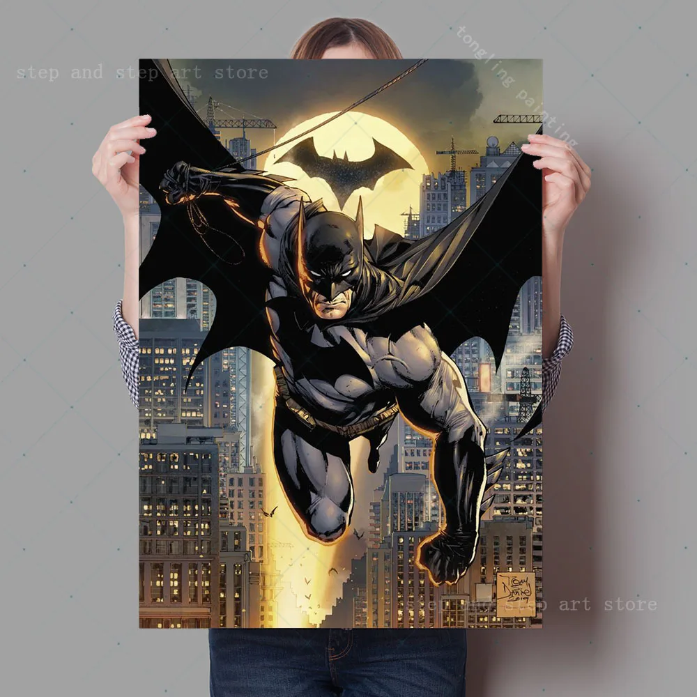 Bandai DC комикс Готэм-Сити Супергерой Темный рыцарь фотография на холсте печать
