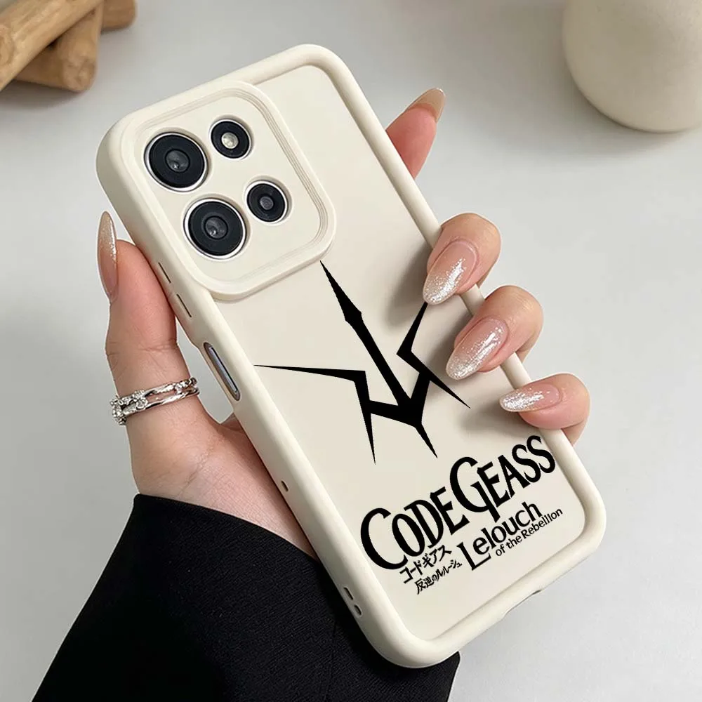 Фото Чехол для телефона с логотипом аниме CODE GEASS для Motorola Moto G86 G85 G75 G56 G06 Edge 70 60 50 Fusion Eye Ladder, силиконовый чехол №4