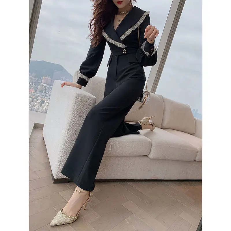 

Retro Rompers Womens Girls Jumpsuit Women Spring Long Sleeve Loose Overalls Jumpsuit Combinaison Femme Body Mujer Hot J240