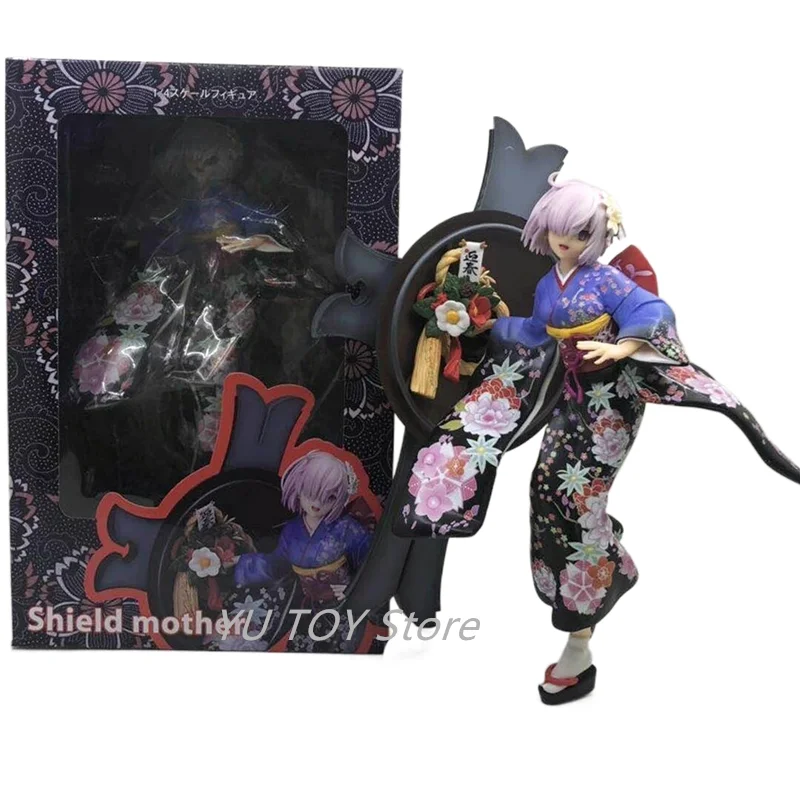 

Anime Fate/ Grand Order Matthew Kyrielite Shield New Year Kimono Version Pvc Action Figure Collection Model 23cm Toy