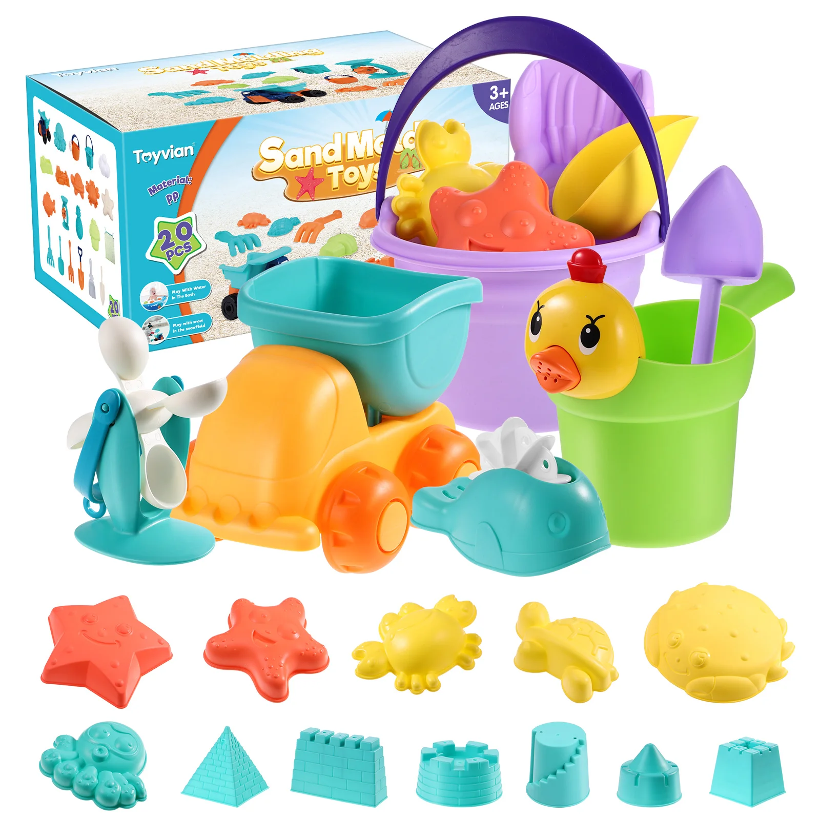 

20 Assorted Color Play Sand Summer Sand for Toddlers Kids