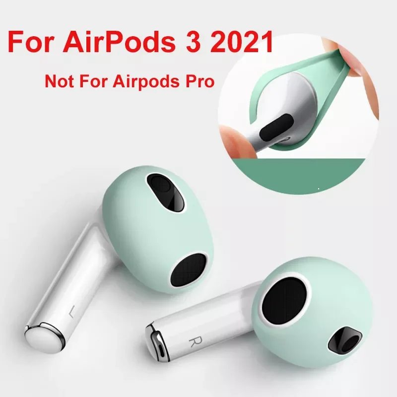 

New For AirPods 3rd Silicone Protective Case Skin Covers Earpads For Apple AirPod 3 Generation Ear Cover Tips Accessories