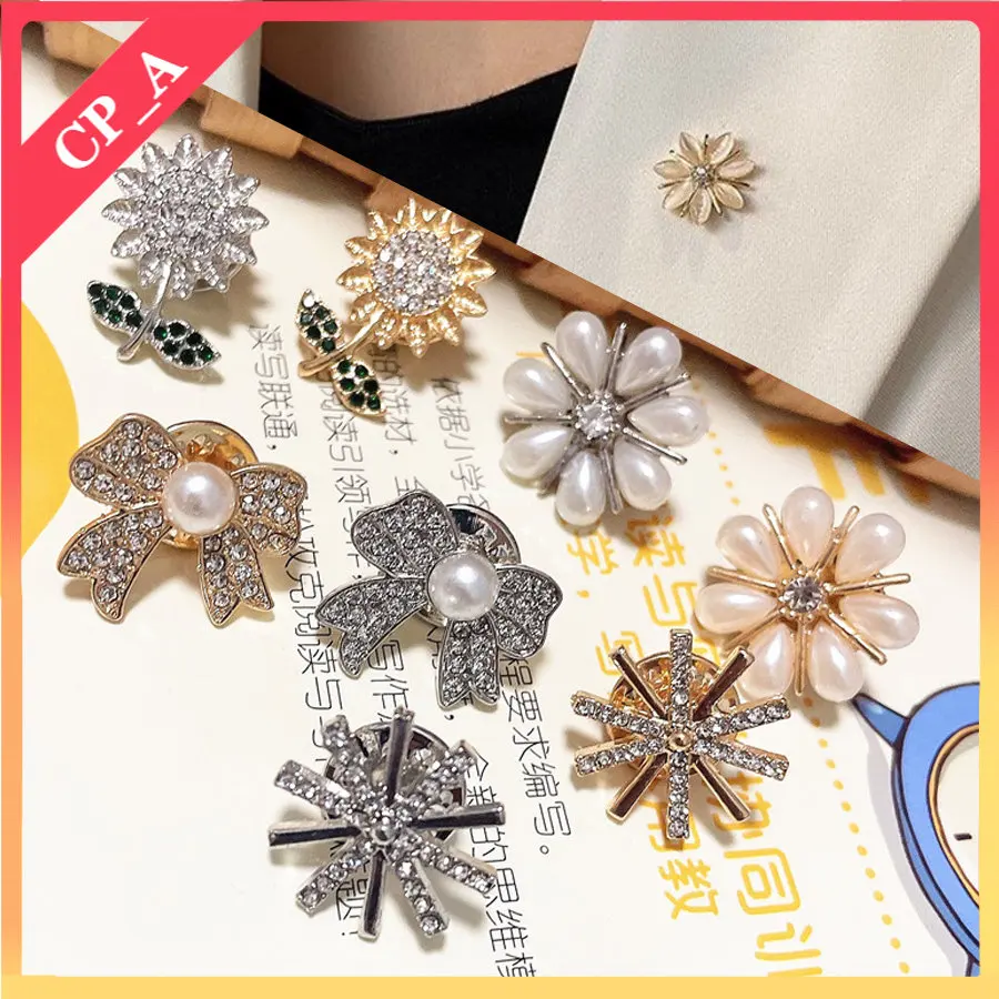 

Light Luxury Anti-walking Buckle Brooch Waist Gods Chest Small Pin Clothes Fixed High-grade Temperament Buckle