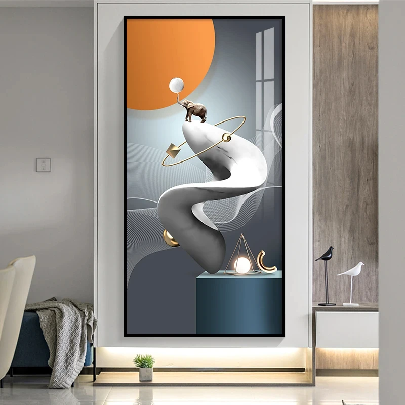 Плакаты с абстрактной геометрией роскошная картина на холсте настенное