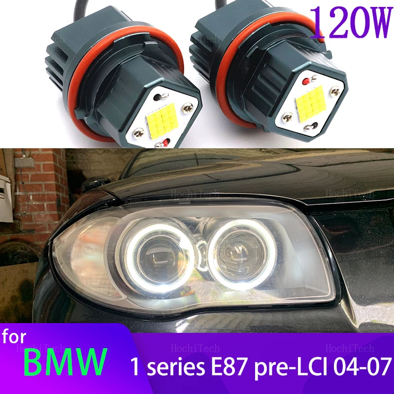 

LED Angel Eye Halo Ring Marker Side Light White Bulb Car Headlight for BMW 1 Series E81 E82 E88 116d 118i 118d 120i 120d 2007-11