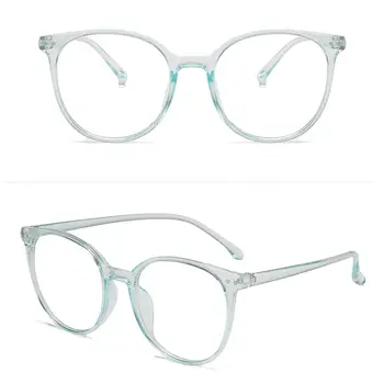 Anti Blue Light Glasses Office Computer Goggles Unisex Round Big Frame Sunglasses UV400 Women Face Decor Men Driving Goggles 6