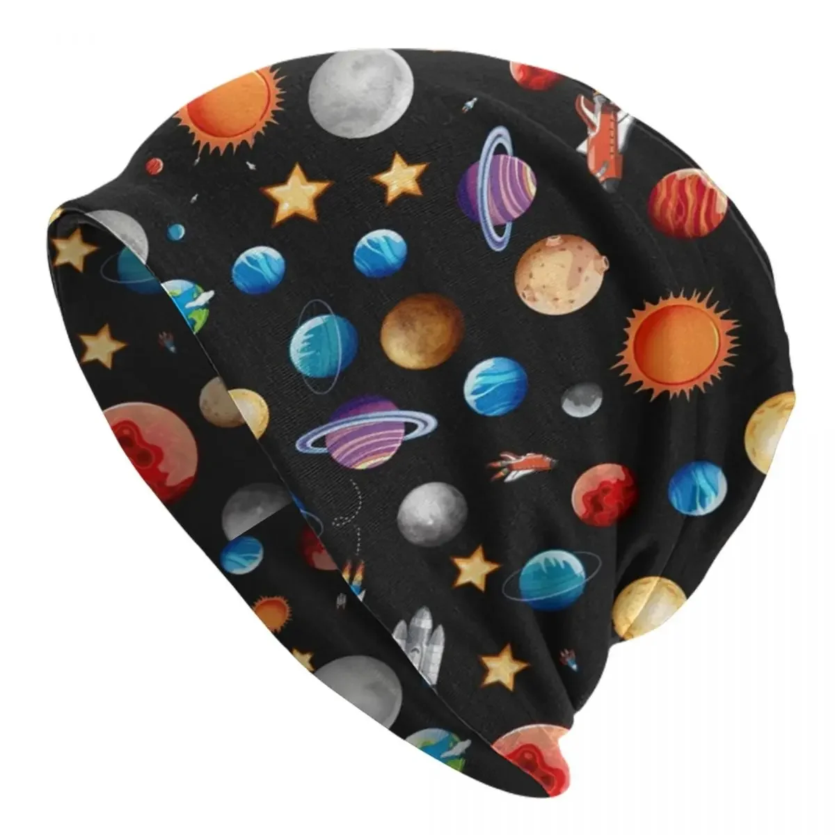 

Космические дорожные шапки, облегающие шапки, шапки, теплая осенне-зимняя уличная шапка, головные уборы для мужчин, женщин и взрослых