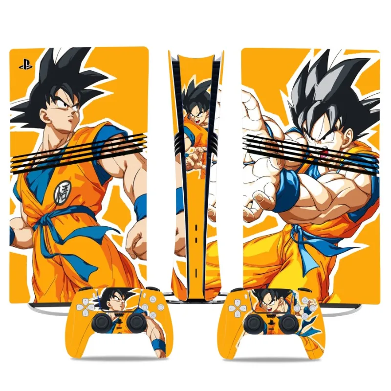 Фото Аниме Goku Dragon Ball PS5 Pro цифровая наклейка на кожу пылезащитный чехол для PlayStation5 Pro контроллер цифровой консоли декоративная пленка №4