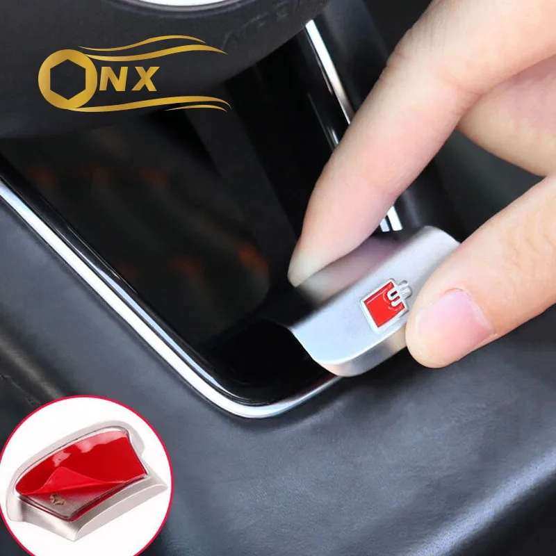 

Car steering wheel decoration sticker For Audi A4l A3 Q3 Q5 A5 Q2L Car interior decoration Accessories