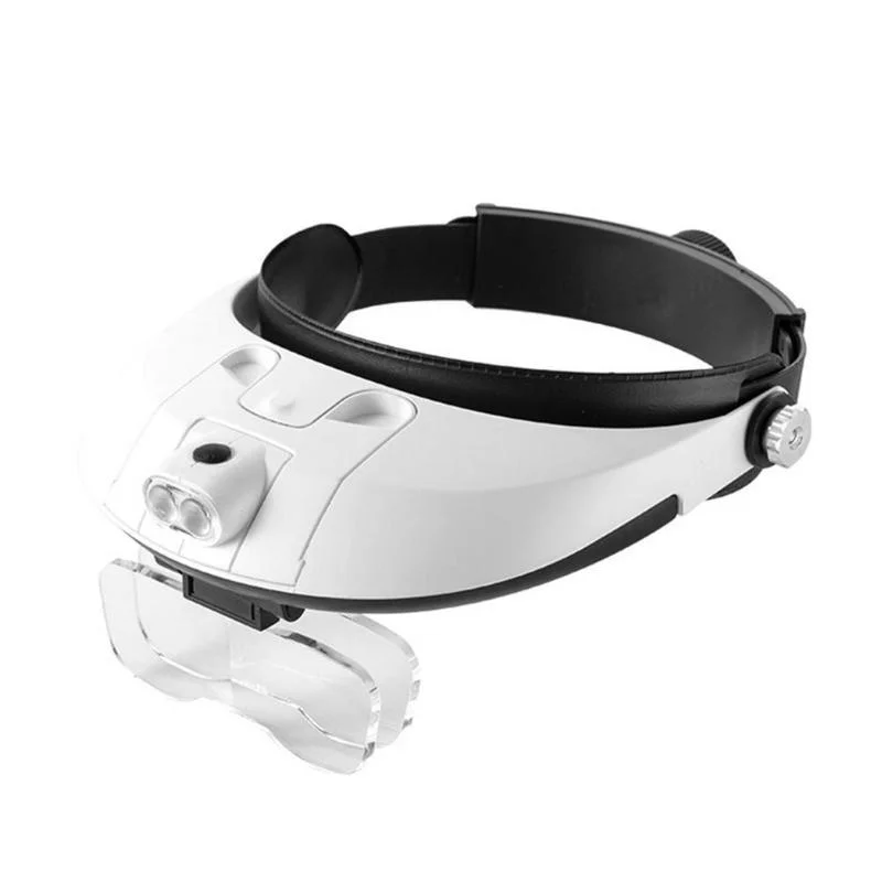 LED Headband Magnifier Hands Free Magnifying Glasses for Beekeeping Queen Rearing Equipment