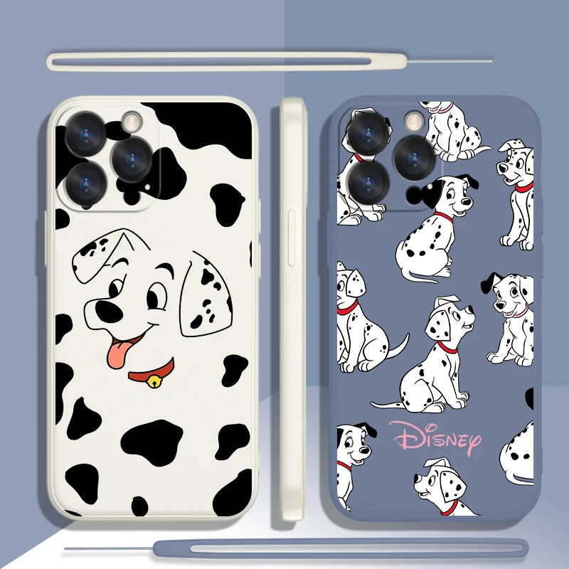 

Dog 101 Dalmatians Cute Phone Case For Apple iPhone 14 13 12 Mini 11 Pro XS MAX XR X 8 7 6S Plus Liquid Rope Candy Shell Fundas
