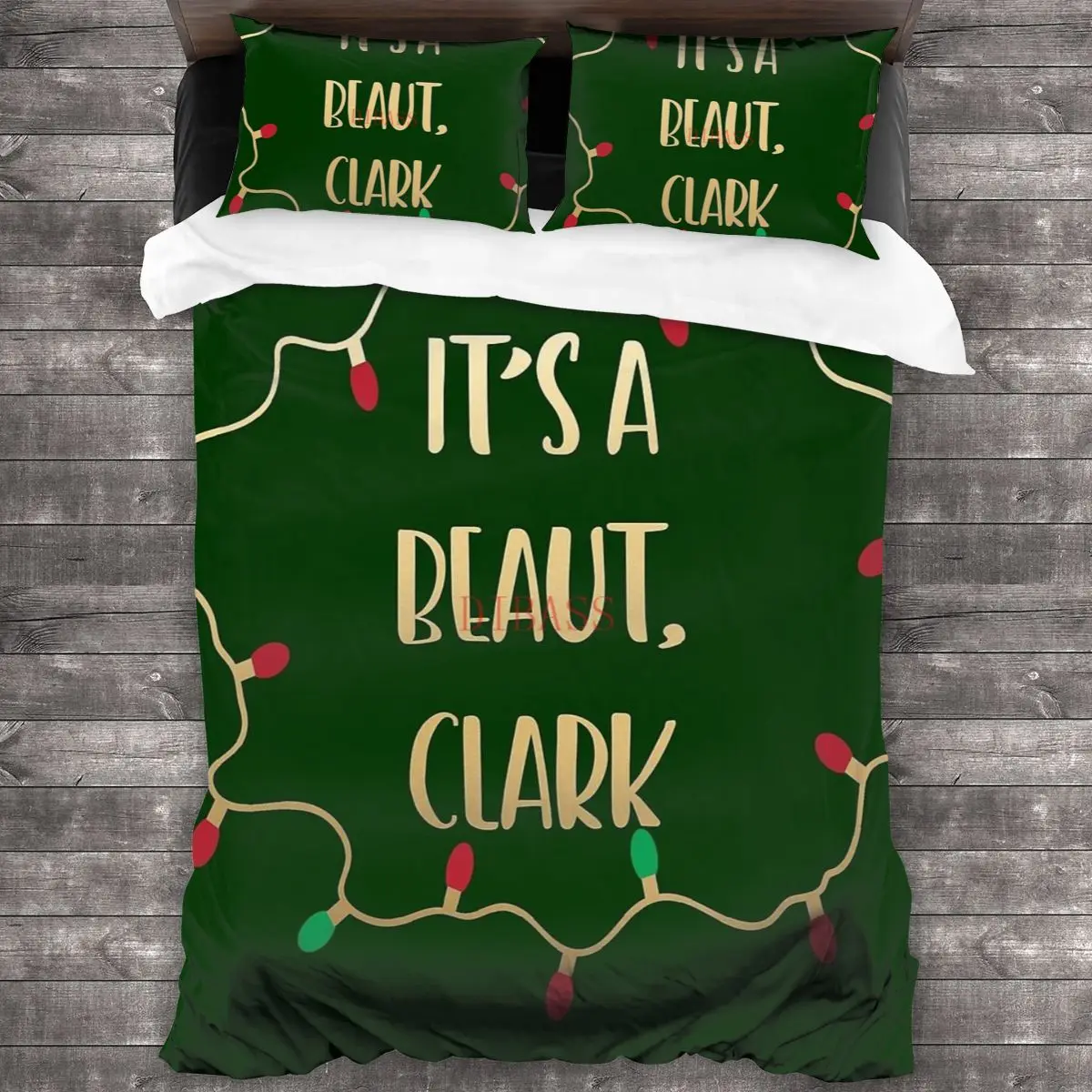 

Its A Beaut Clark National Lampoons Christmas Soft Microfiber Comforter Set with 2 Pillowcase Quilt Cover With Zipper Closure