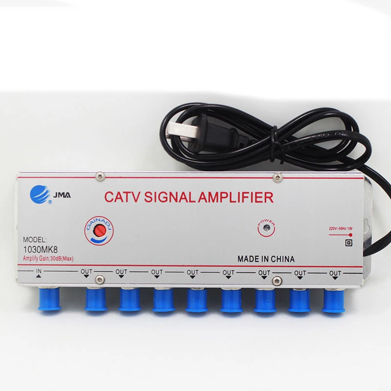 Way Catv Amplificador de Sinal Cabo Satélite tv Amplificador de Sinal Sb1030m8 Cabos de computador e conectores