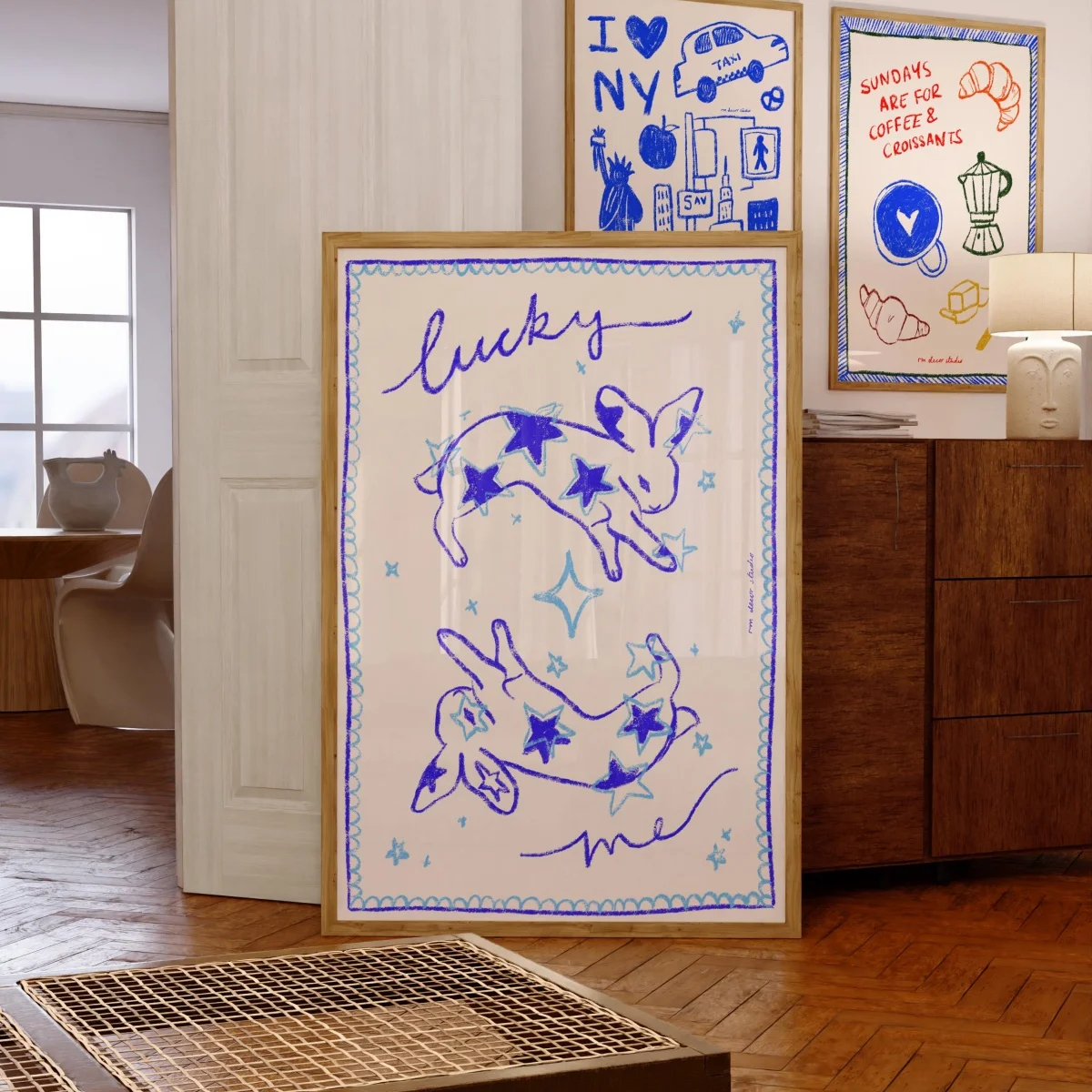 

Картина на холсте «Счастливые зайчики»