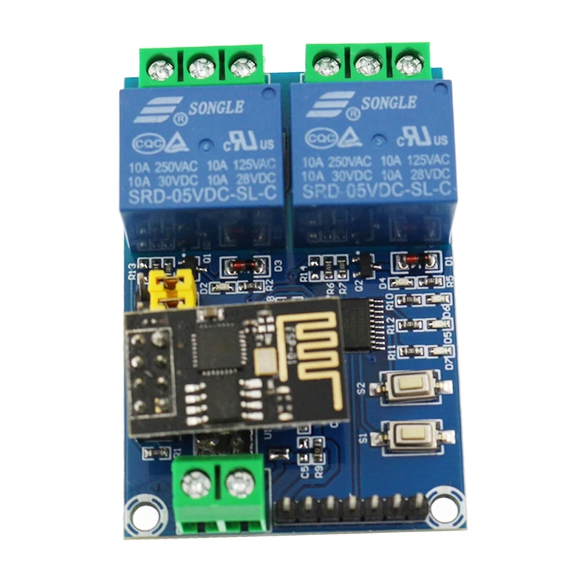 

5V ESP8266 WiFi Relay Module 2 Channel Relay Module for IOT Smart Home Phone APP Controller