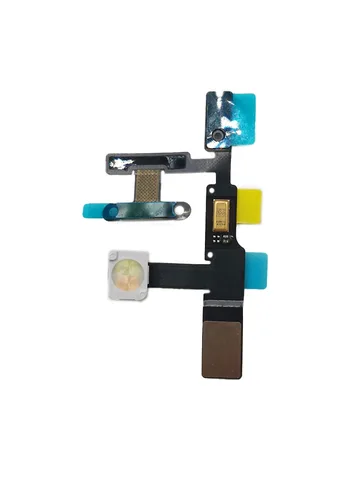 Выключатель питания, кнопка включения/выключения громкости, гибкий кабель для iPad Pro 9,7 дюйма A1673 A1674 A1675, мигающий свет с ключом отключения звука и микрофоном