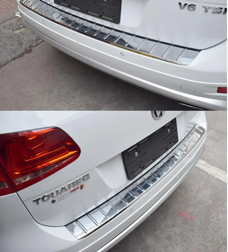 Для touareg 2004-2018 автомобильный Стайлинг задний порог Защита бампера автомобиля из