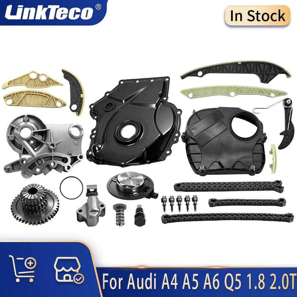 Фото Комплект цепи ГРМ для двигателей 1.8 2.0 л T Gas для VW CC Jetta Tiguan Audi A3 A4 A5 A6 Q5 1.8L 2.0L TFSI EOS GTI EA888 Gen 2 №1