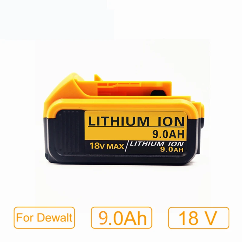 

Aleaivy Origin18V 9.0Ah MAX Battery power tool Replacement for DeWalt DCB184 DCB181 DCB182 DCB200 DCB205 18Volt 20V Volt Battery