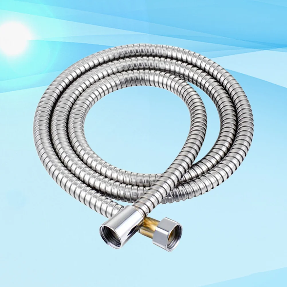 

1Pc Bathroom Hose Anti-explosion Portable Stainless Steel Practical Bathroom Connection Tube Sprayer Hose for Bathroom Hotel