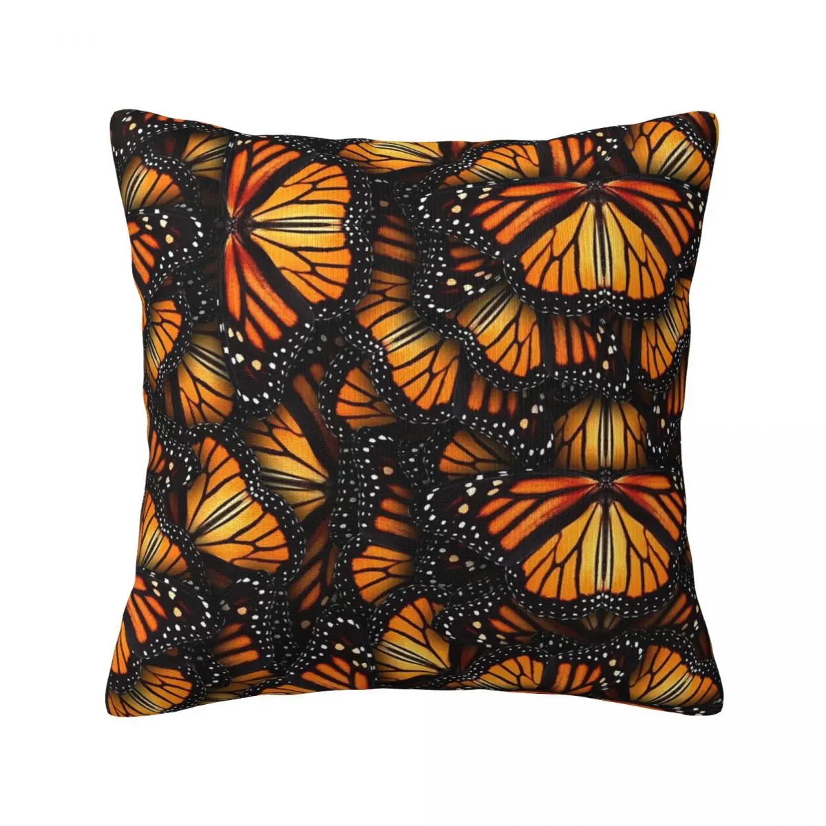 

Orange Monarch Butterflies Throw Pillow Cover Decorative Pillow Covers Home Pillows Shells Cushion Cover Zippered Pillowcase