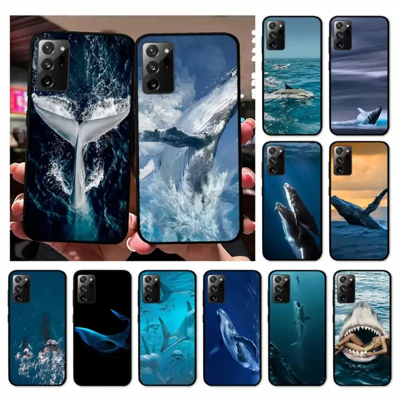 

Ocean Whale Shark Swimming Phone Case for Samsung Note 20 Ultra 10 pro lite plus 9 8 5 4 3 M 30s 11 51 31 31s 20 A7