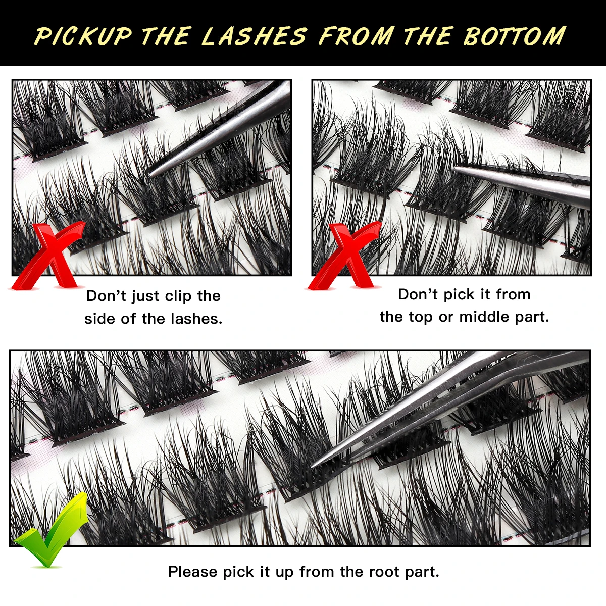 IGUIONS одиночные кластерные ресницы 152 шт. нижние сделай сам + удлиненные тонкие K50