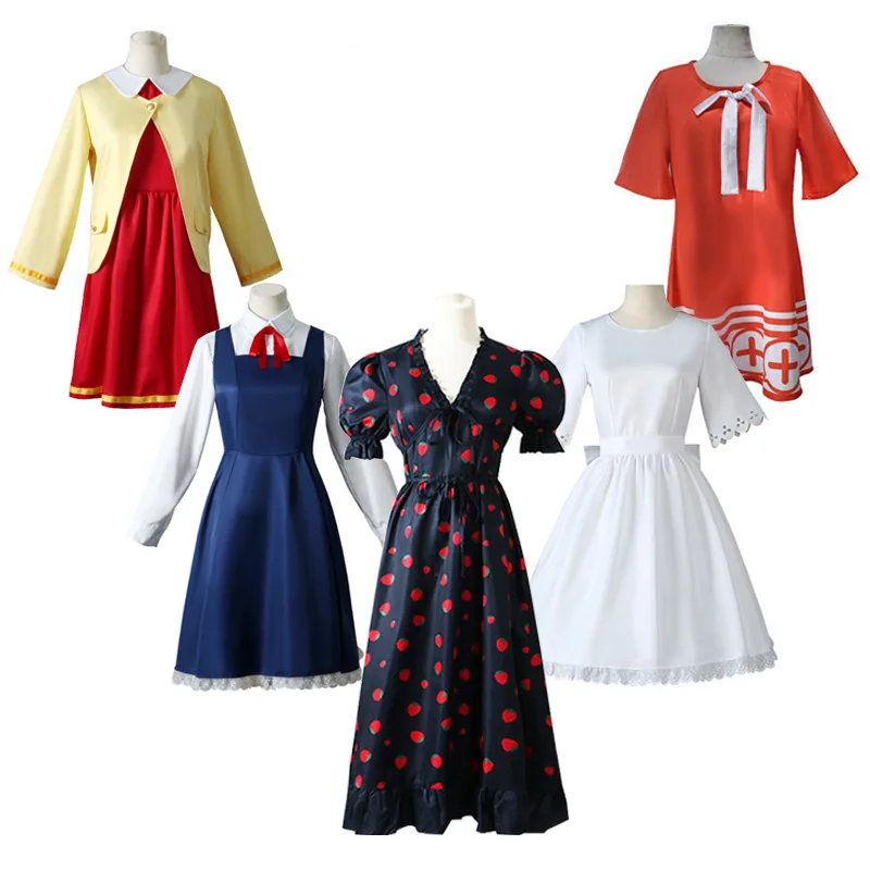 

Cute Anya Forger Cosplay Costume Anime SPY×FAMILY Uniform Halloween Costume for Women All Colors