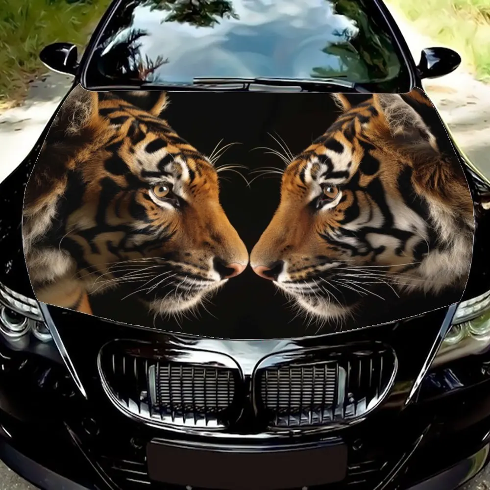 Обертка на капот автомобиля Tiger — винил премиум-класса прочный и долговечный