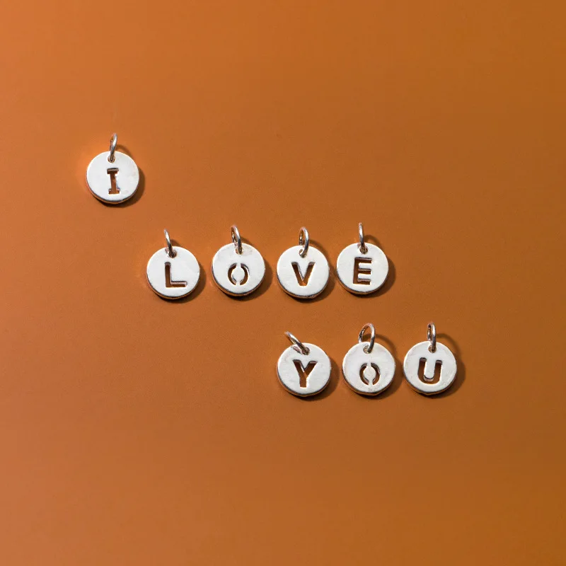 Очаровательный круглый бренд из стерлингового серебра 925 пробы 26 подвесок с