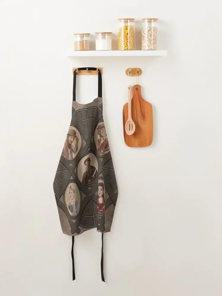 Двухгрупный фартук Mistborn Era для парикмахеров мужской кухонный с отделкой