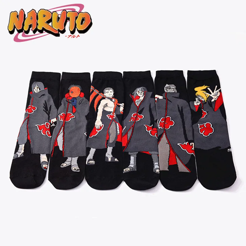 Носки Наруто Аниме Учиха Итачи Хидан брикет спортивные дышащие женские