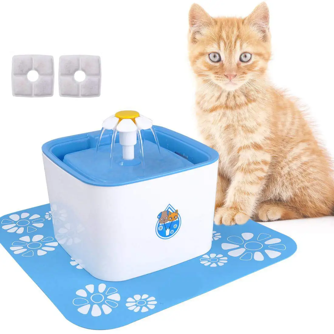 

Cat Water Fountain Filter, 84oz/2.5L Drinking Fountain