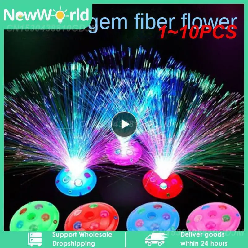 

1~10PCS Colored LED Fiber Optic Light Night Lamp Holiday Christmas Wedding Decoration Stars Shine In The Dark Kids Toys Nighting