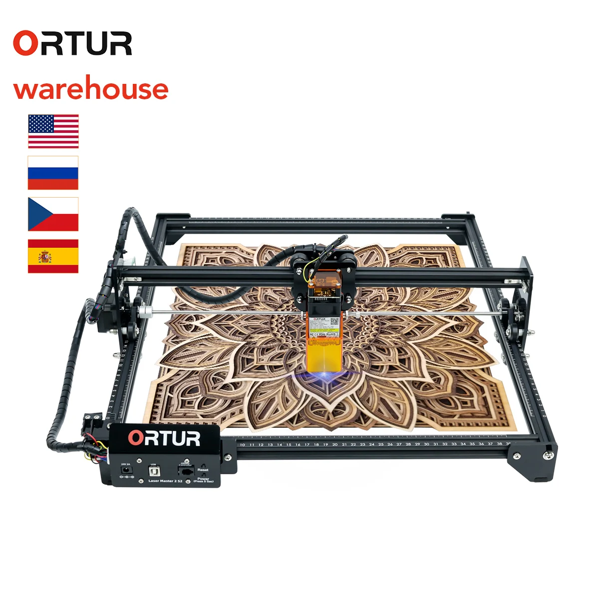Настольный лазерный гравер и резак Ortur Laser Master 2 20 Вт принтер маршрутизатор с ЧПУ |